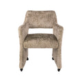 **Technische titel in het Nederlands: Modern beklede fauteuil met wieltjes**