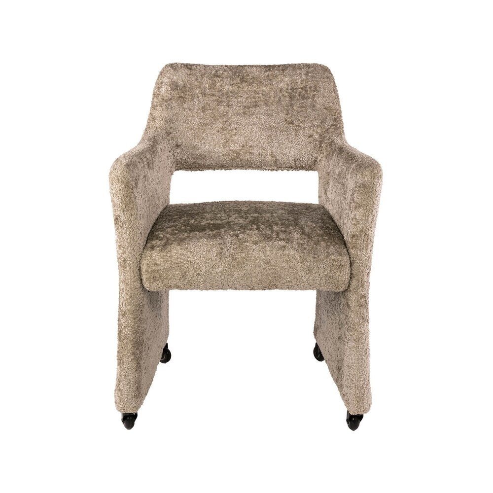 **Technische titel in het Nederlands: Modern beklede fauteuil met wieltjes**