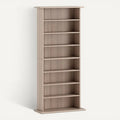 **Titel: Strakke houten boekenkast met acht planken**